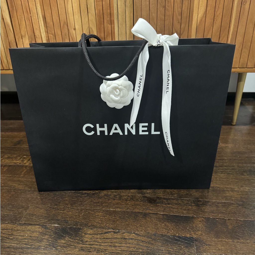 Authentic Chanel Large Black Shopping Bag